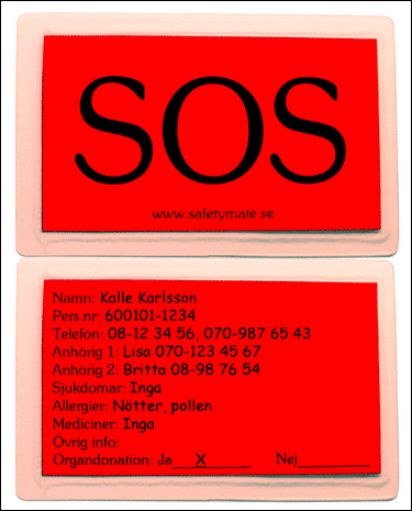 SOS-kortet